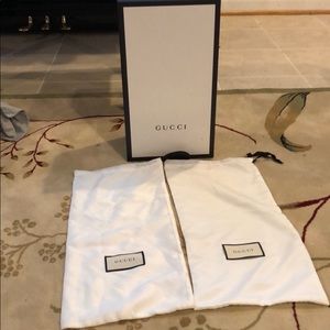 Gucci box and 2 dust bag
